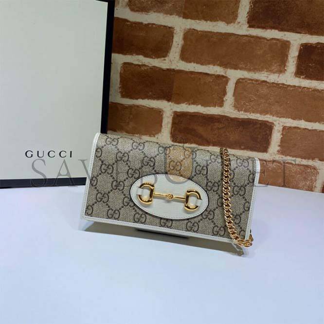 GUCCI HORSEBIT 1955 WALLET WITH CHAIN 621892 (21*19*2.5cm) GUCCI HORSEBIT 1955 WALLET WITH CHAIN 621892 (21*19*2.5cm)